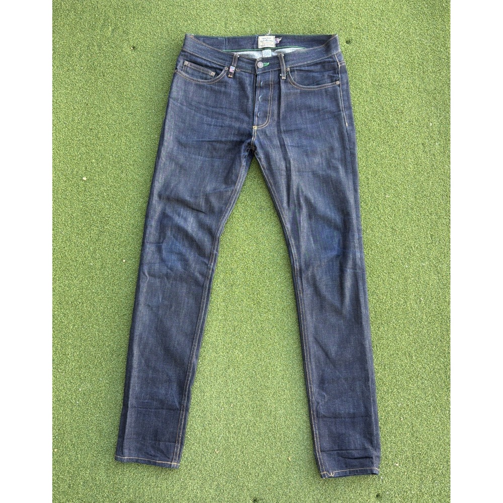 VINTAGE DR COLLECTORS Slim Skinny DARK WASH BLUE JEANS SIZE 32X34 MADE IN USA